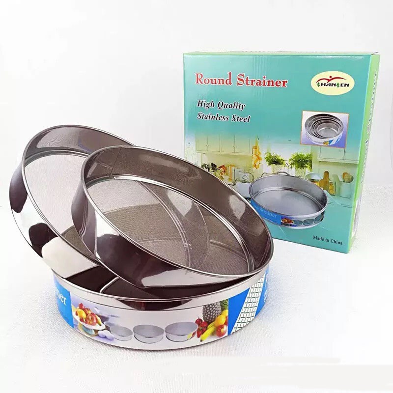 Large Three-Piece Set of Flour Sieves, Set of Flour Sieves, Flour Sifter, Multi-Store Supply Source Large Three-Piece Set of Flour Sieves, Set of Flour Sieves, Flour Sifter, Multi-Store Supply Source