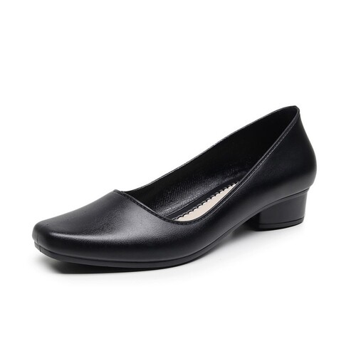 Popular Korean fashionable women's single-layer shoes with soft soles and outer wear women's sandals, non-slip thick heel work shoes, four-season rubber shoes