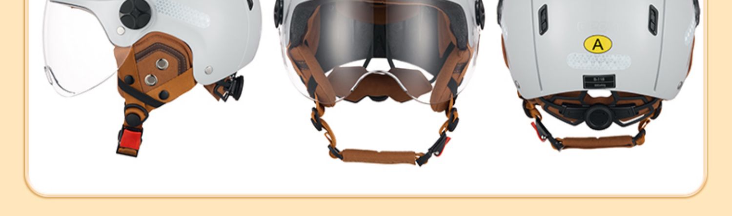 BEON helmet female electric car motorcycle half helmet male winter four seasons general new national standard 3C certification locomotive safety