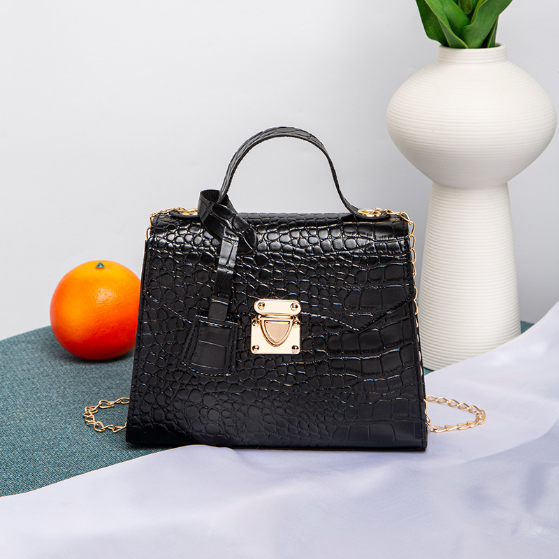 Bolso de piedra coreano 2022 bolso de mano de mujeres bolso de mano simple bolso de cocodrilo Kelly image 8