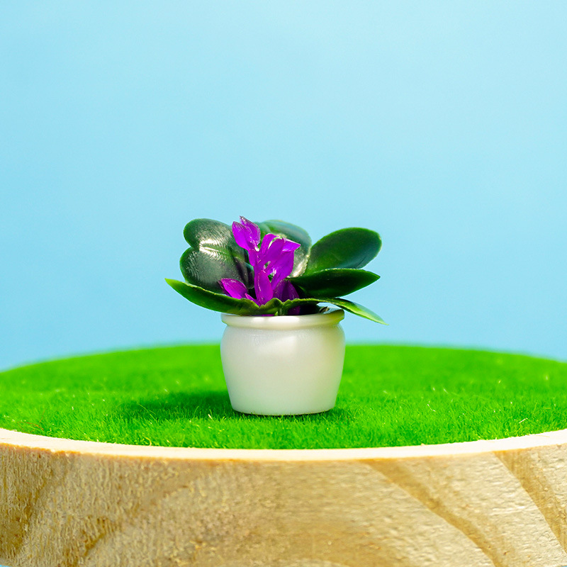 Mini modelo de planta terminado Dollhouse accesorios de casa de muñecas jardinería paisaje micro decoración de paisaje