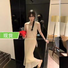MONA 新中式亚麻针织 高级感上衣半裙套装女小个子 2024新款夏装
