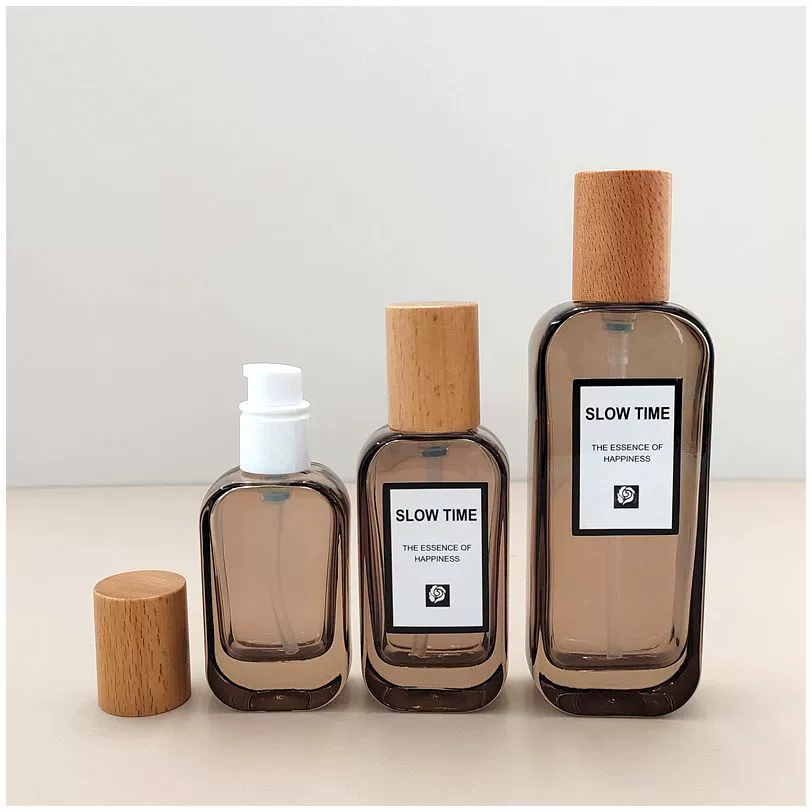 Премиум утолщение стеклянная бутылка высокого класса прижимной лосьон экстракт оригинального жидкого очищающего масла Косметика пустая бутылка