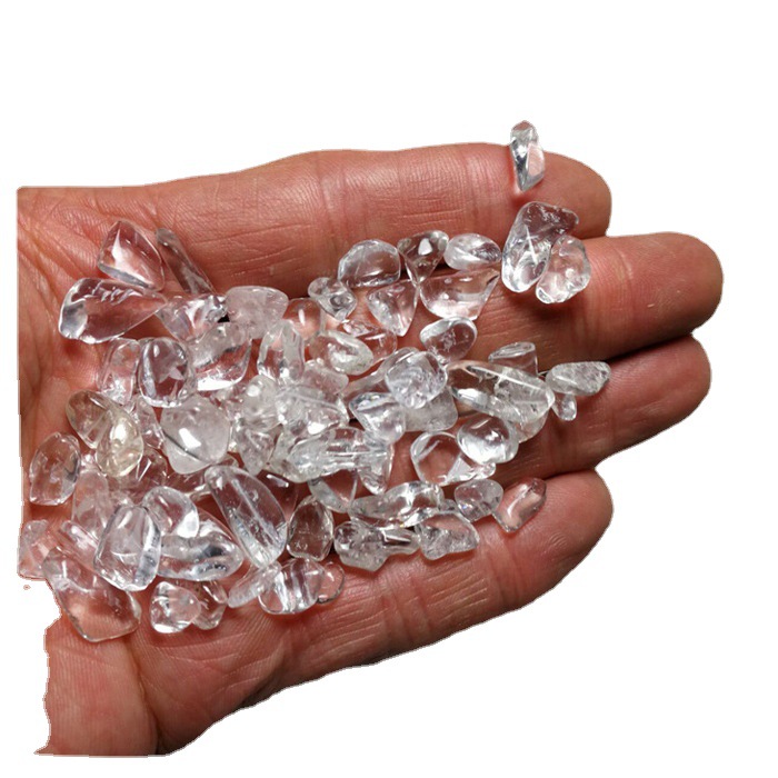 ナチュラルホワイトクリスタル砂利ホワイトクリスタル原石破片盆栽石水槽石庭の装飾卸売各 100 グラム