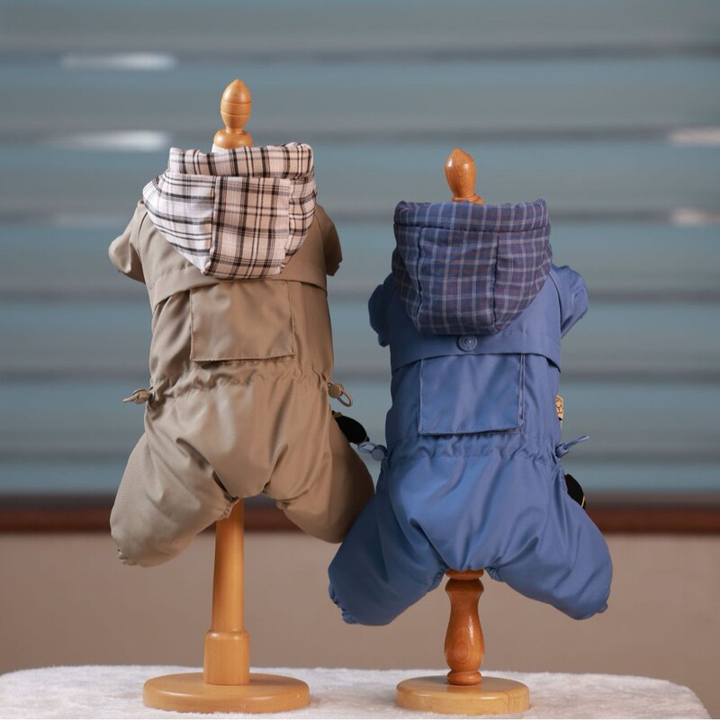 Jimmy Doll 26 New Windproof and Waterproof Pet Clothing Set, Warm and Stylish Four-Legged Coat for Small Dogs