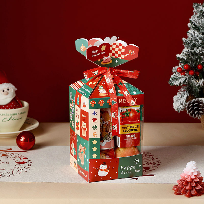 ガールフレンドのためのクリスマスギフトボックス、スナックギフトパッケージ、子供のクリスマスイブギフトボックス、ギフト包装|undefined
