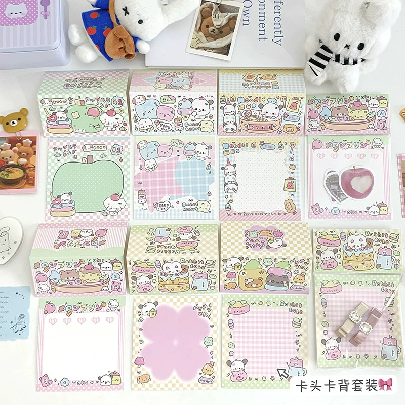Мультяшная милая карточка с головой, задняя упаковка, нижняя карточка, корейская упаковочная карта, защитная карта для ювелирных изделий, подарочная упаковка для выпечки