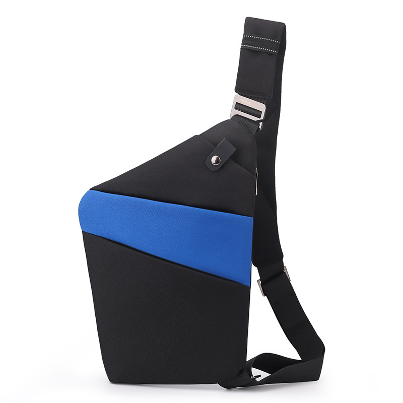 Black with blue right shoulder