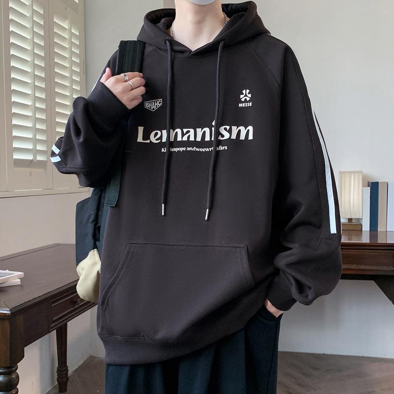 半高领拉链卫衣男春秋款初中高中学生长袖t恤青少年大童男装上衣|undefined