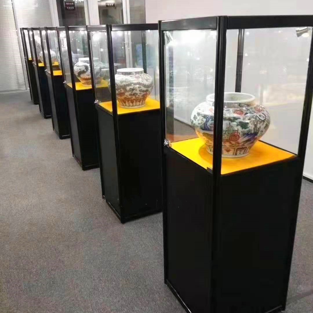 文玩陶瓷陈列柜古董收藏品展示柜博物馆展架交易会珠宝工艺品柜