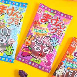 日本进口杉本屋石头剪刀布软糖批发橡皮糖葡萄可乐汽水味零食15g