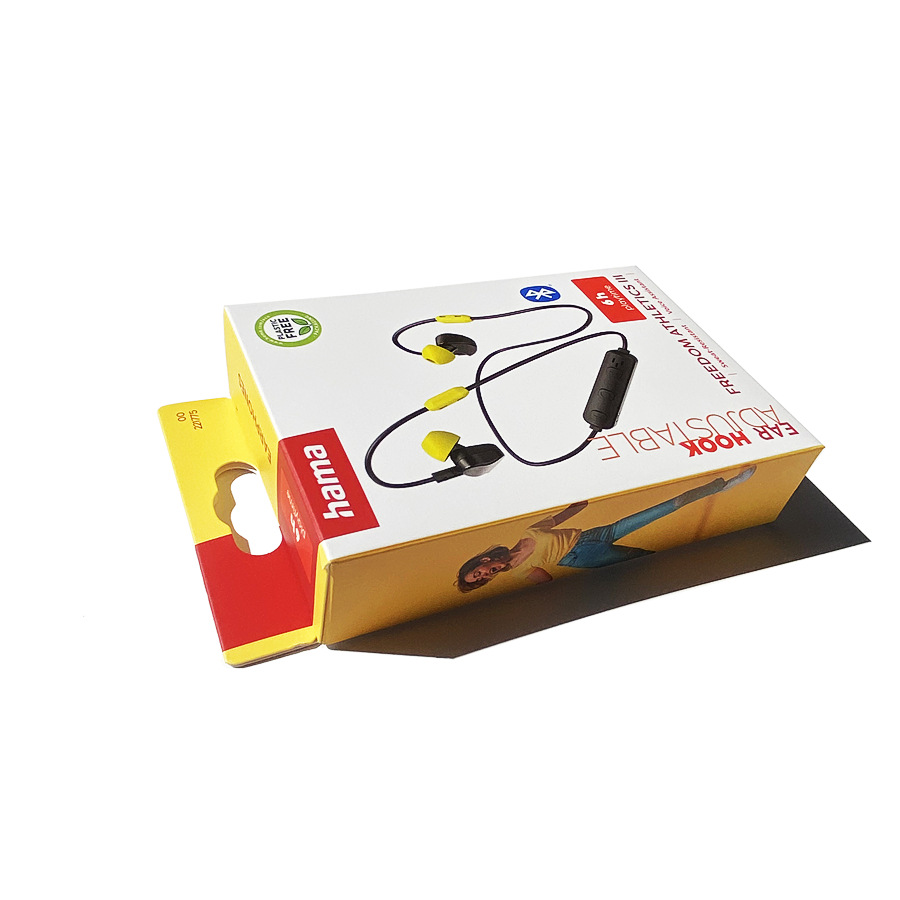 厂家供应FSC认证蓝牙耳机彩盒 白卡纸包装盒 纸盒可印企业LOGO