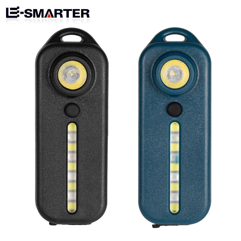 Luz de advertencia de seguridad portátil recargable con clip de pluma Luz trasera láser de bicicleta de montaña