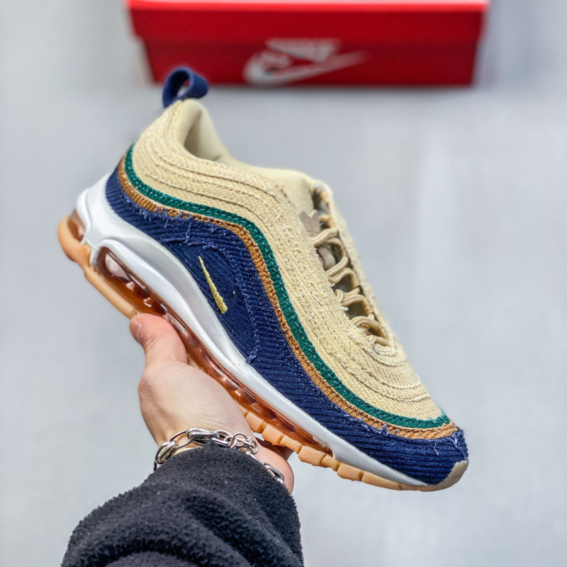 Pure original Max 97 retro bala reflectante aire cojín zapatos de trotar transpirable amortiguación versátil zapatos deportivos casuales de moda para hombres y mujeres