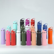 双层不锈钢瘦身杯登山户外运动水壶美式腰型杯亚马逊lazada保温杯