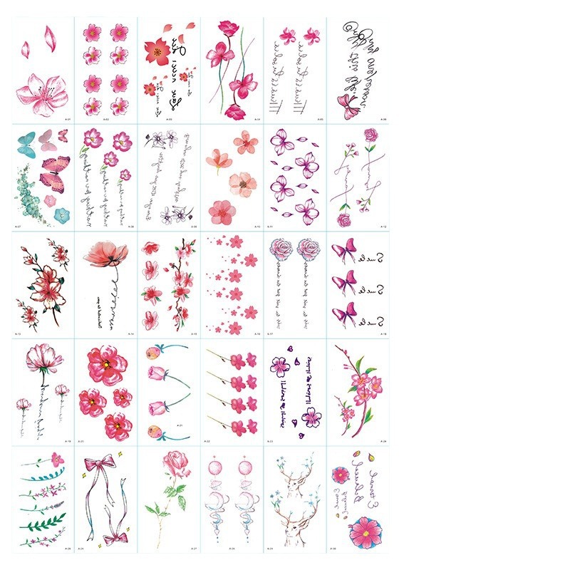 Pegatinas de tatuaje fresco dibujos animados creativos ins estilo dedo tatuaje pegatinas letras al por mayor bianhua cejas pegatinas