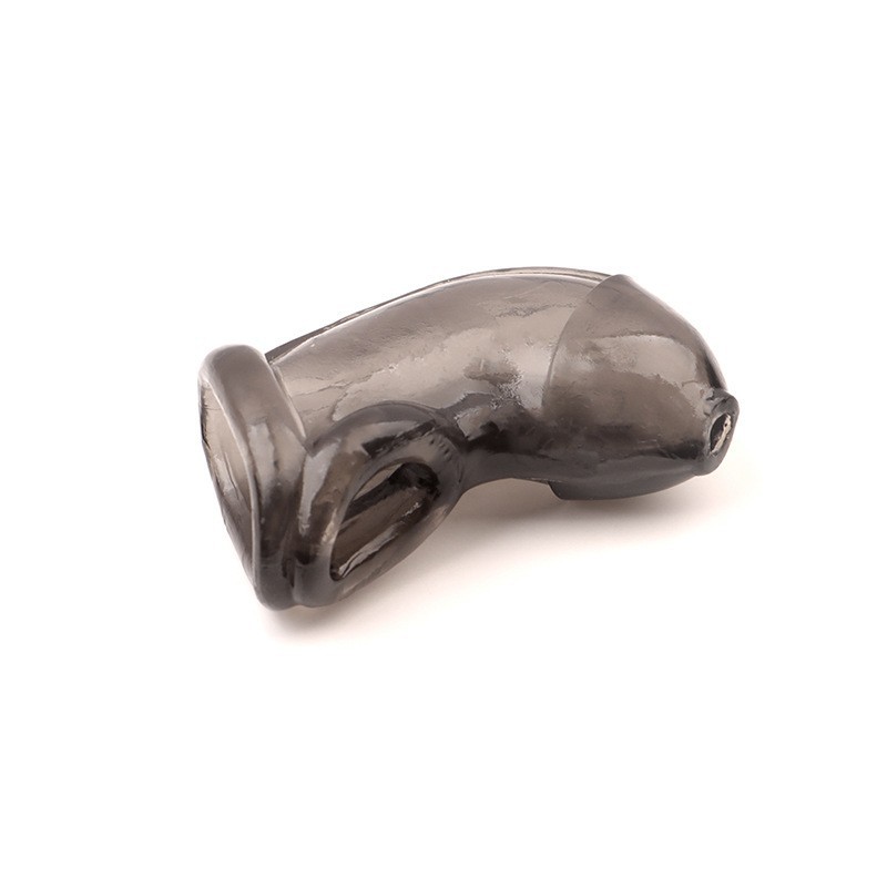 Anti-Erection Chastity Cage Sleeve for Men, TPE Bird Cage Lock, Small Size — detail image 5
