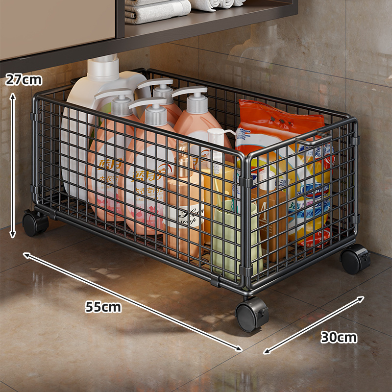 Estante Organizador de Baño de Hierro Móvil