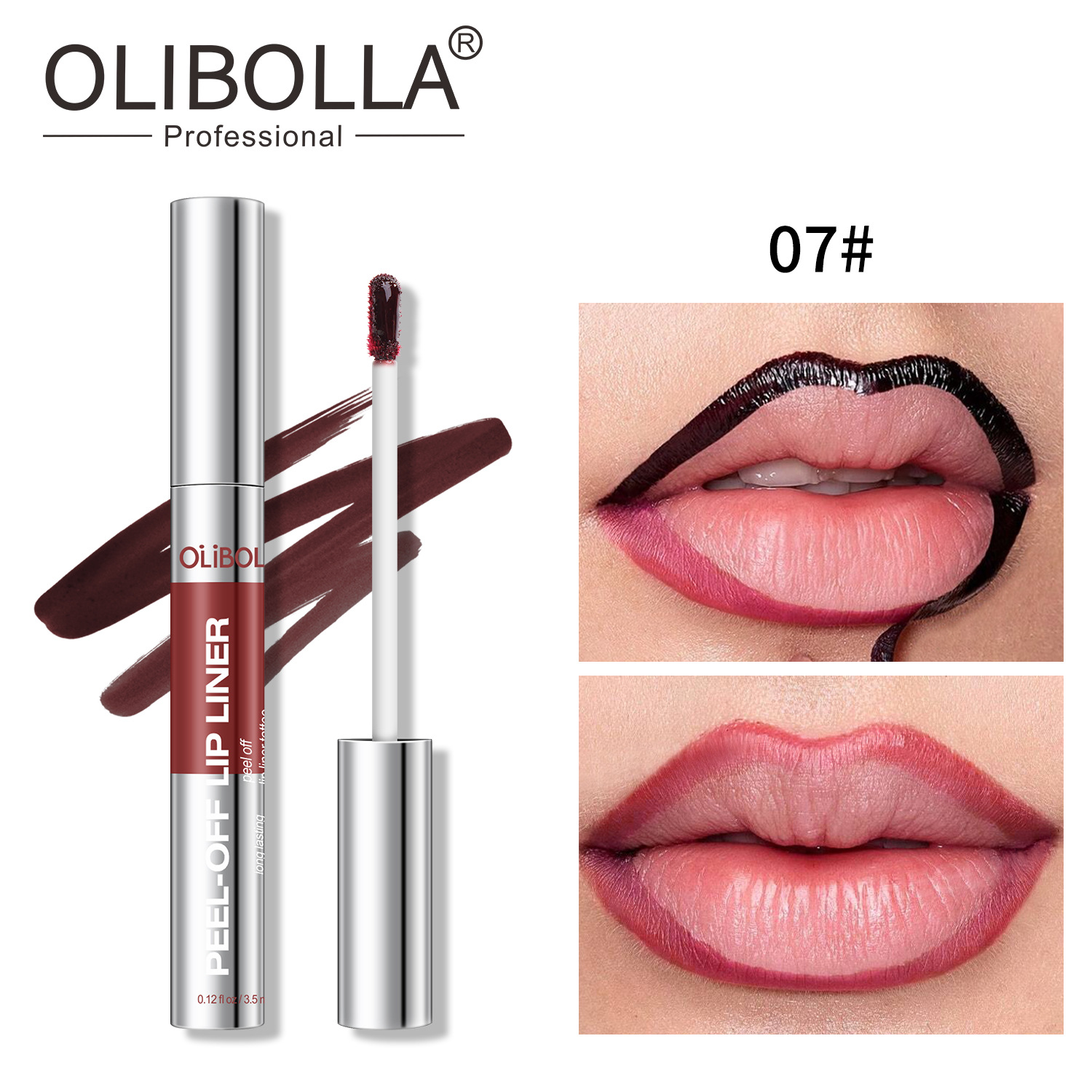 Explosión transfronteriza olibolla 8 colores mate peel lipstick duradero impermeable fácil de colorear lápiz de rayado de labios