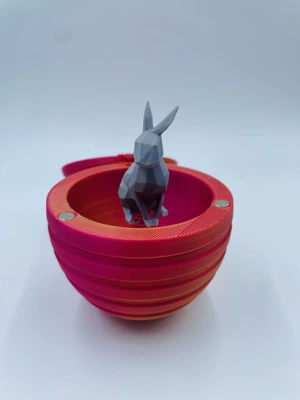 Cross-Border Easter Egg 3D Pasxa yumurtaları - orange-787810cm-72g