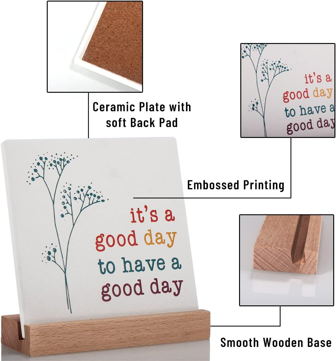 Transfronterizo TEMU Amazon maitong acrílico base de madera maciza cuadrado borde redondo doble ranura decoración del hogar