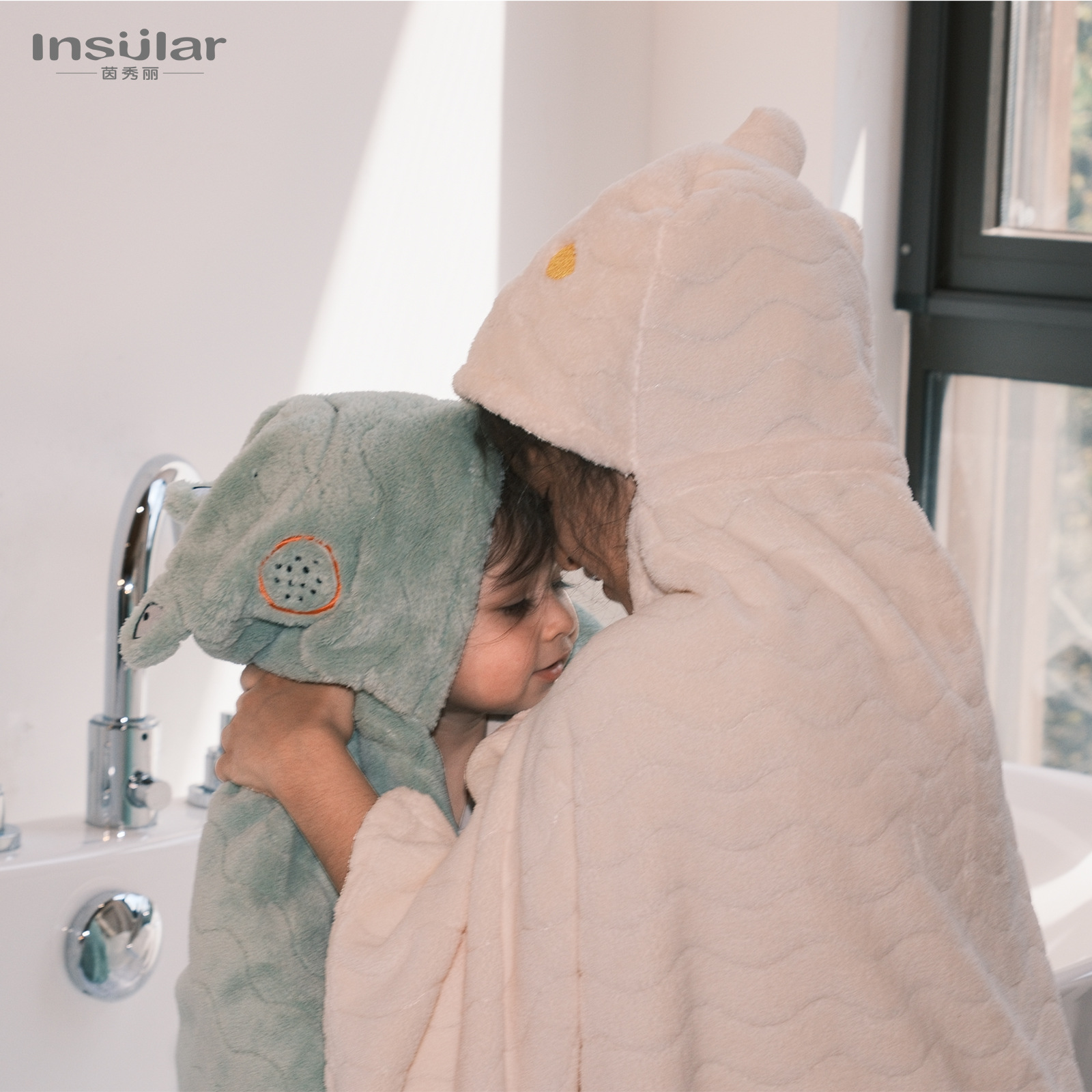 Coral velvet bath towel quick-drying children's bathrobe baby super soft absorbent hooded bath towel bath cloak baby towel