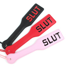 sm调情打屁股印字手拍另类情趣带字母拍子性调教工具成人情趣用品