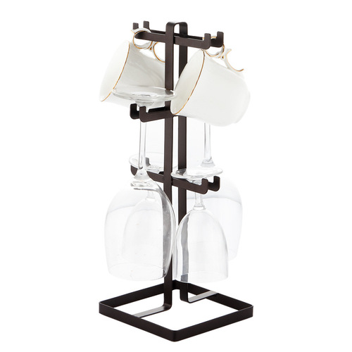 Japanese creative red wine glass rack for kitchen and living room without punching coffee cup goblet upside down drain cup holder