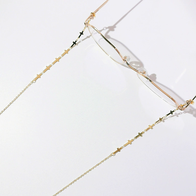 Цепочка для очков «eye chain», европейский стиль, золотистая, лёгкая 7×6×1 см