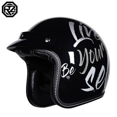 Motosiklet dəbilqələri — Orz motorcycle helmet men's and women's - m-bright-black-self