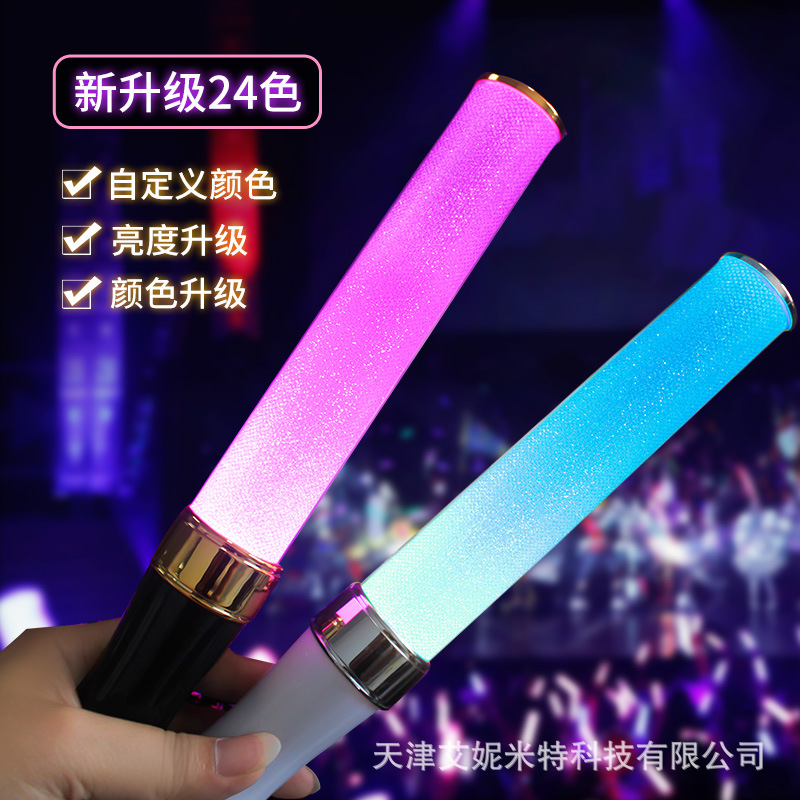 Concierto palo de luz soporte del ventilador palo LED flash CALL stick empresa Reunión Anual partido atmósfera palo wota arte