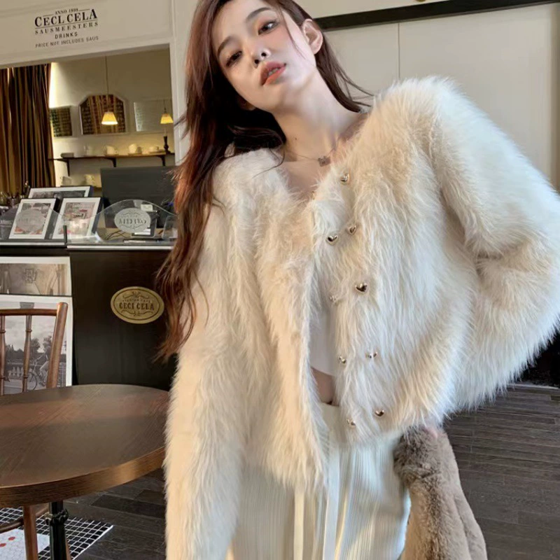 Короткий кардиган-жакет, женственный дизайн в стиле Chanel, один размер, белый/черный