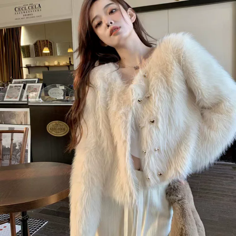 Короткий кардиган-жакет, женственный дизайн в стиле Chanel, один размер, белый/черный