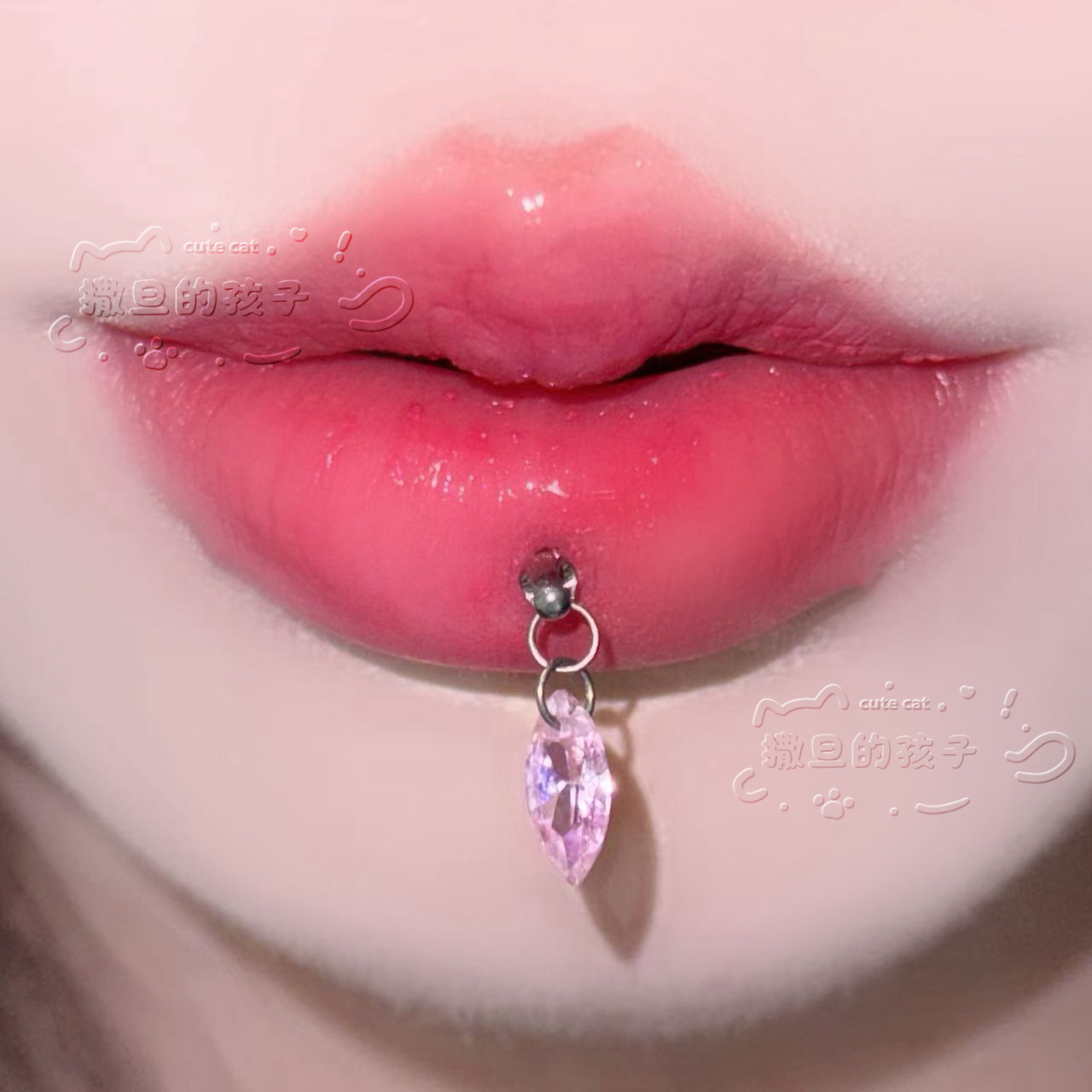Satan's Child Dream Traveler F136 Titanium Lip Piercing Labret Stud Lip Ring Ear Bone Piercing detail image 10