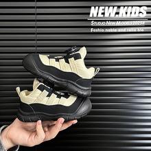 儿童雪地靴2025冬季新款加绒保暖运动棉鞋户外防水防滑小学生棉靴