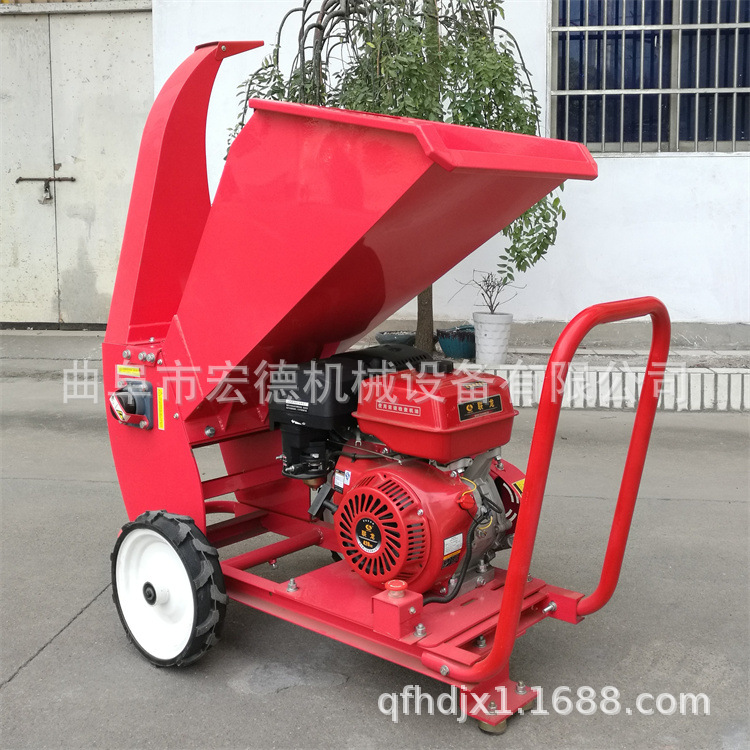 小型移动方便碎枝机 干湿树枝粉碎机 园林农场枝条粉碎机