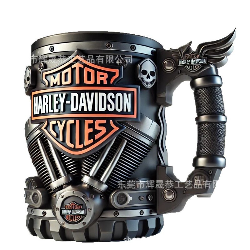 跨境新品Harley Davidson 3D Mug哈雷戴维森 3D马克杯咖啡杯|undefined