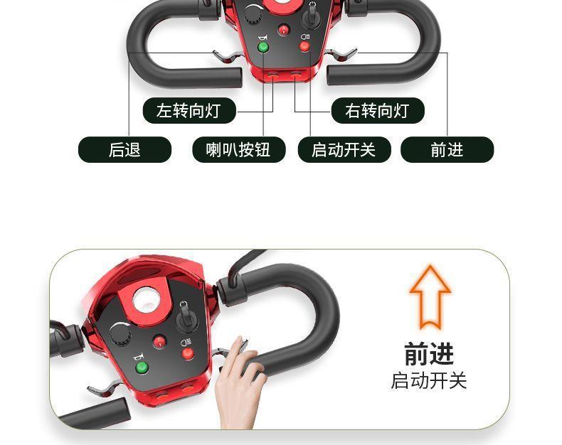 New Model of Electric Four-Wheeler for the Elderly, Lightweight and Foldable, a Home-Use Mobility Aid for Disabled People