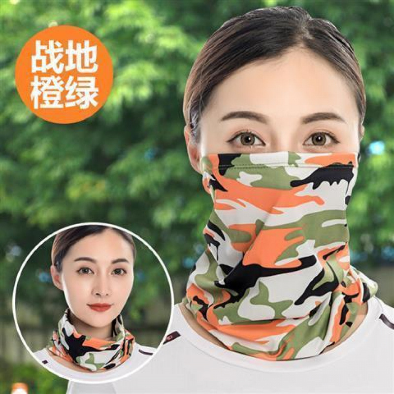 Hielo seda turbante mágico de verano deportivo al aire libre para hombres y mujeres cuello pañuelo de bicicleta máscara de pesca cuello delgado comercio exterior