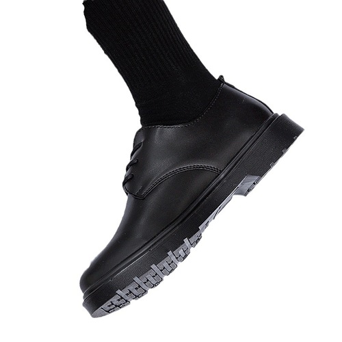 Men's Anti-slip Waterproof Black Chef Shoes for Work, Suit, Casual Leather Shoes, Large Size Business Formal Shoes, Small Size Work Shoes