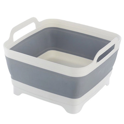 Fregadero de cocina transfronterizo, lavabo de verduras cuadrado plegable, canasta de drenaje telescópica, canasta plegable portátil, marco de almacenamiento de frutas y verduras de lavado