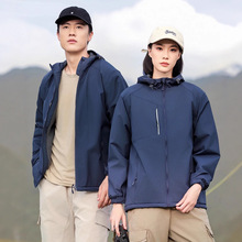 新款棉衣工作服棉服定制印字logo加绒加厚款户外冲锋外套棉袄现货