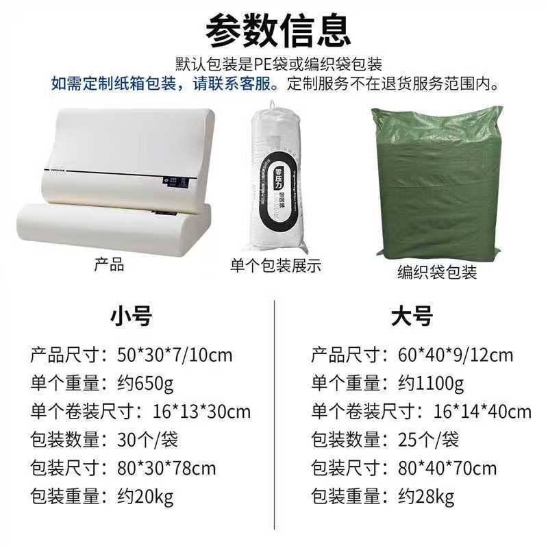 跨境酒店慢回弹深度深睡记忆棉枕头零压护颈椎枕芯B型波浪牵引枕