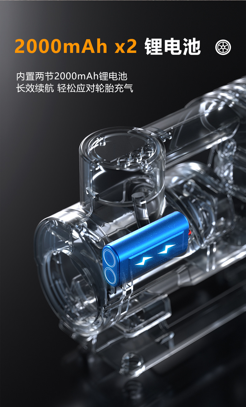 Car Air Pump, Car Air Pump, Electric Wireless Car Air Pump, Convenient Tire Inflator, Universal Multi-Function Air Pump