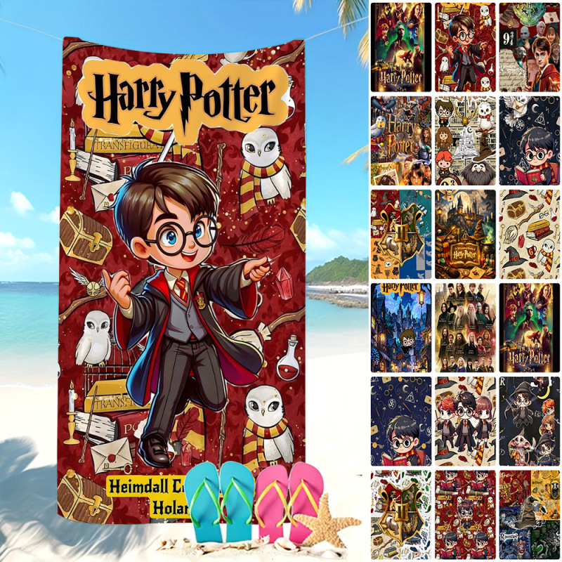 Amazon Cross-Border Children's Cartoon-Themed Seaside Vacation Bath Towel Harry Potter Beach Towel