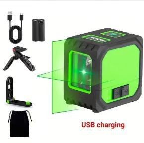 Medidor de línea de 2 hilos, nivel láser, nivel de luz fuerte, nivel láser de nivelación automático especial para exteriores