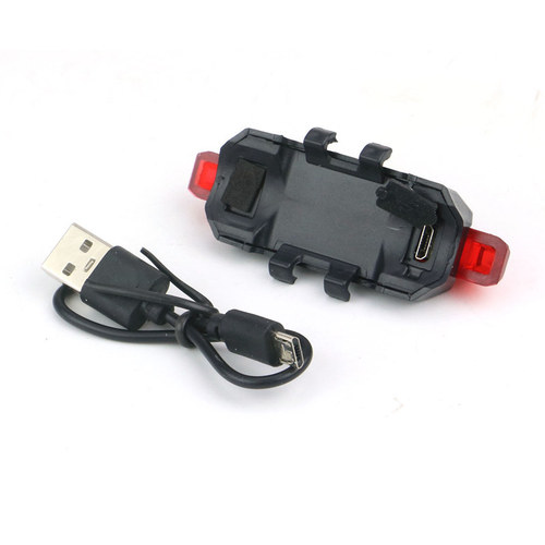 Bicycle light USB charging tail light mountain bike LED warning light cycling equipment accessories