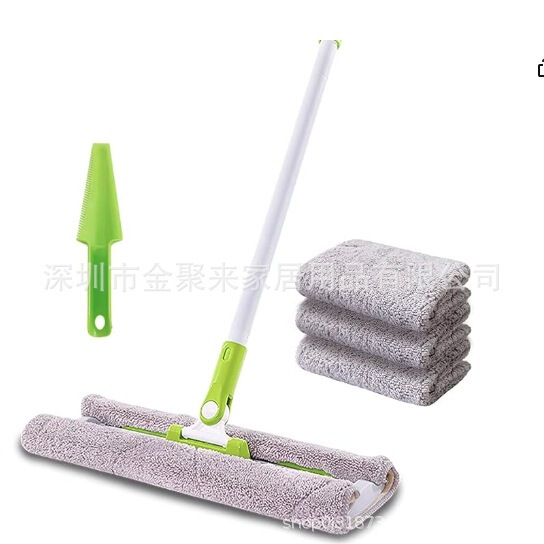 Stainless steel microfiber clip-on mop is suitable for hardwood laminate tile floor cleaning wet and dry Stainless steel microfiber clip-on mop is suitable for hardwood laminate tile floor cleaning wet and dry