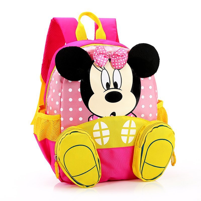 Mochila escolar para niños de dibujos animados lindo bebé kindergarten mochila de reducción de carga niños y niñas estilo occidental pequeña mochila comercio exterior