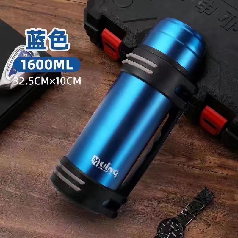 Taza de aislamiento Olla de viaje para automóvil portátil de gran capacidad para hombres y mujeres Olla de aislamiento para exteriores de acero inoxidable 304 Logotipo personalizado